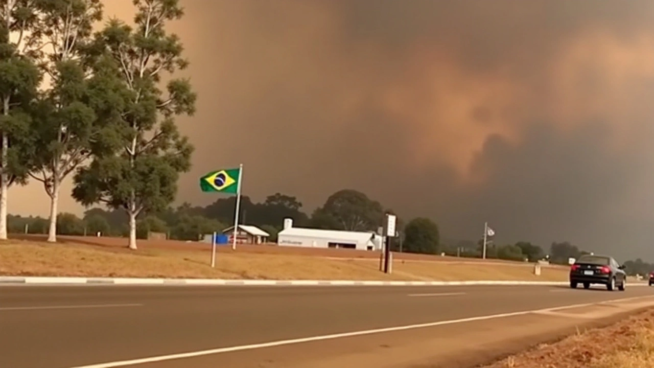 São Paulo Enfrenta Recorde de Incêndios Florestais em 24 Horas, Cidades Ficam Cobertas de Fumaça