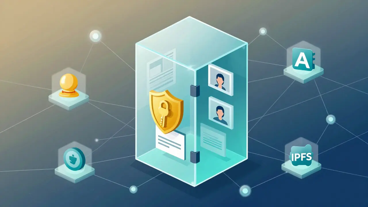 Cofre digital seguro protegido por rede descentralizada e criptografia